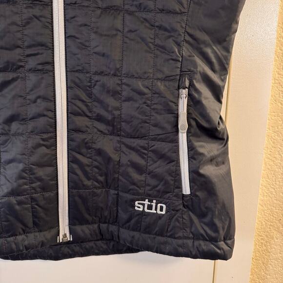 Stio Azura Insulated Vest Black PrimaLoft Quilted Full Zip Women's Size Small - Picture 2 of 7
